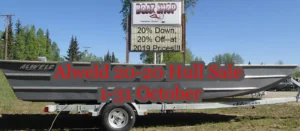 Read more about the article October Alweld 20-20 Sale for 2020 Hulls, 2019 Prices!!!
